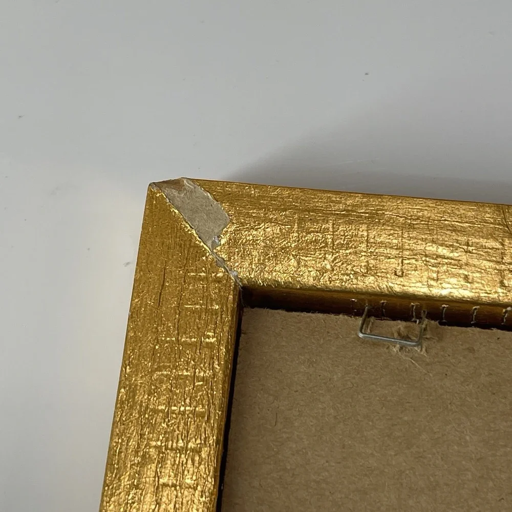 Gold Faux Bamboo Frame Set of 3 Hollywood Regency Style For 7 X 5 Pictures
